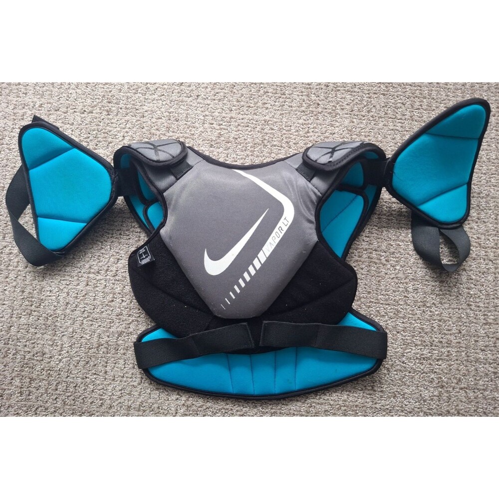 Nike Vapor LT Lacrosse Shoulder Pads Youth Size XL Blue Black
